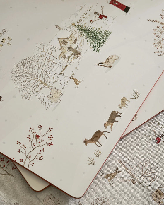 Sophie Allport Snowy Village Placemats (Set of 4)