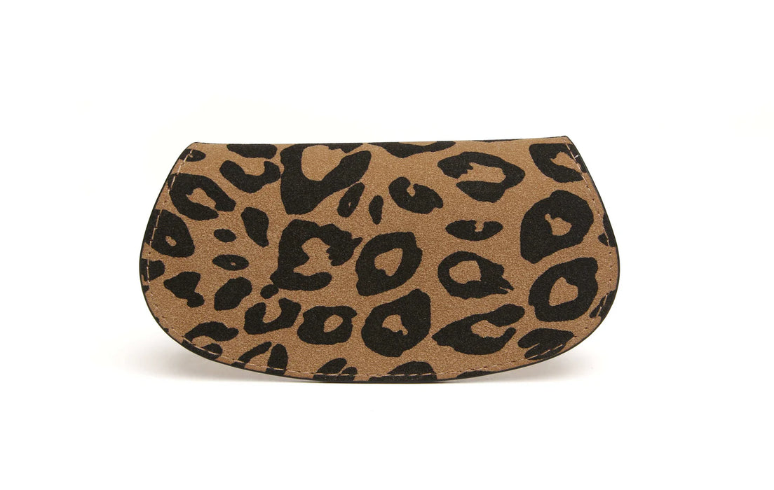 Alice Wheeler Dark Leopard Print Glasses Case