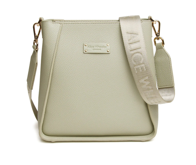 Alice Wheeler Pistachio Kensington Cross Body Bag