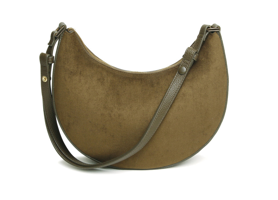 Alice Wheeler Olive Suede Kensington Shoulder CBB