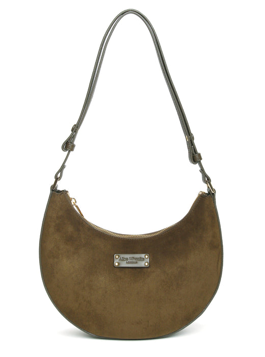 Alice Wheeler Olive Suede Kensington Shoulder CBB