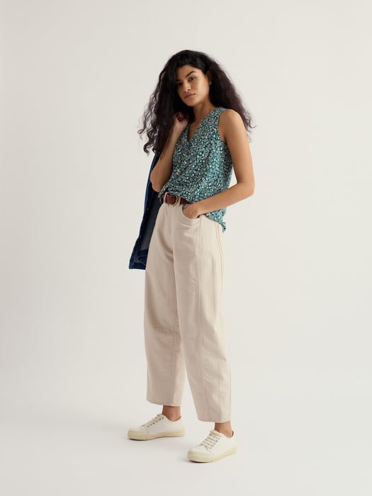 Seasalt Women's Achilla V-neck Vest In Folky Marigolds Dark Wreckage