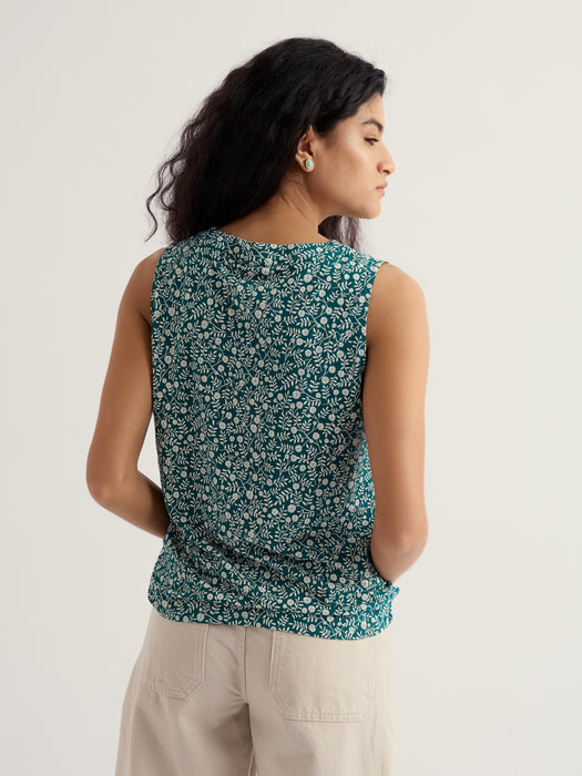 Seasalt Women's Achilla V-neck Vest In Folky Marigolds Dark Wreckage