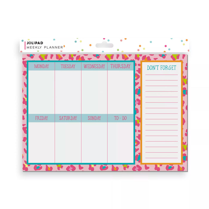 Jolipad Animal Print Desk Weekly A4 Planner 52 Sheets