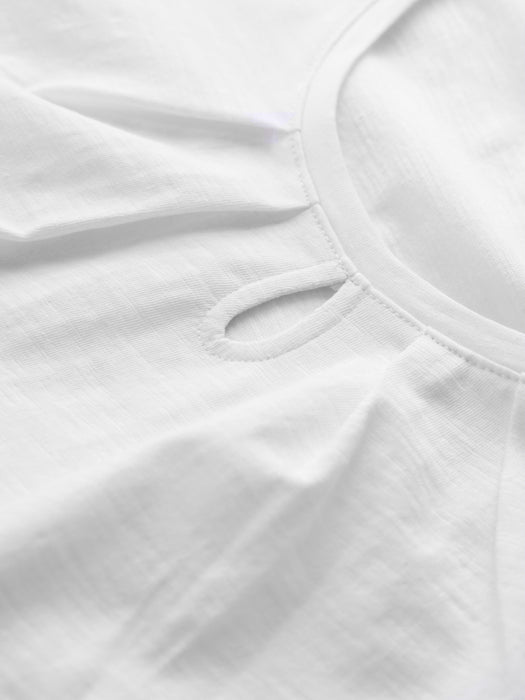 Seasalt Women's  Appletree Keyhole Detail T-Shirt In Salt