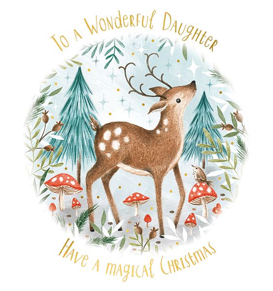 Art File 'Wonderful Daughter' Christmas Card