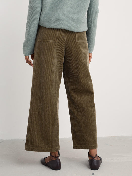 Seasalt Women's Asphodel Cord Trousers In Dark Seagrass