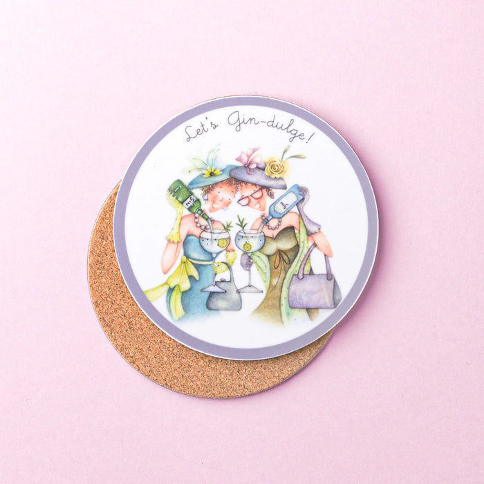 Berni Parker 'Lets Gin-dulge' Coaster