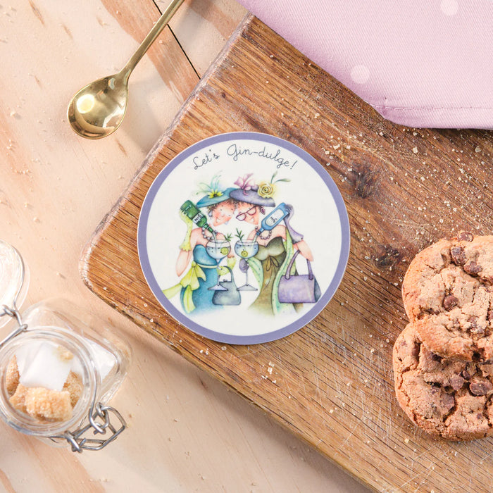Berni Parker 'Lets Gin-dulge' Coaster