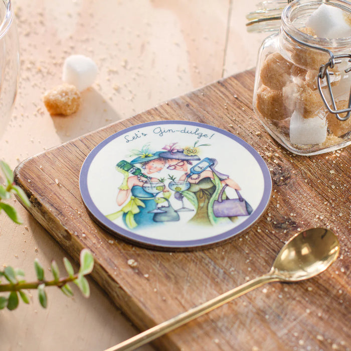 Berni Parker 'Lets Gin-dulge' Coaster