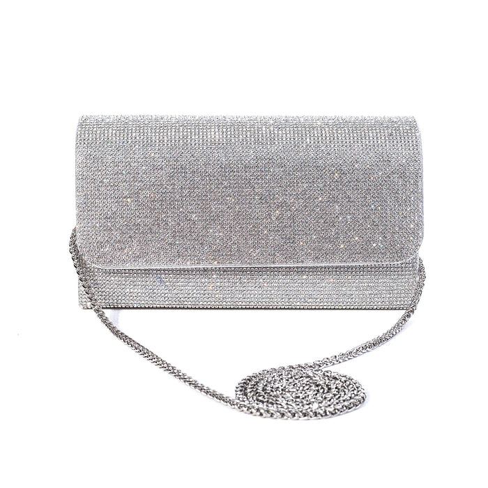 Park Lane Hand Bag In Silver/Clear