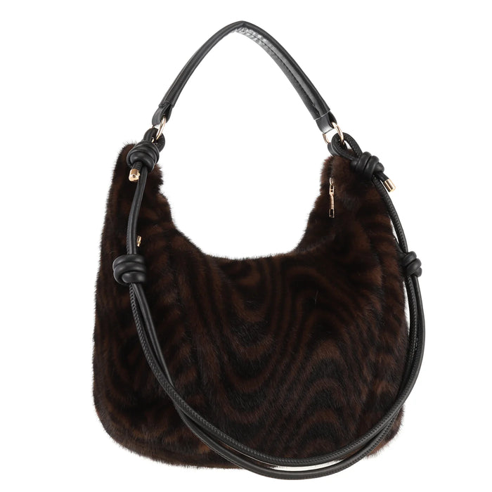 Park Lane Shoulder Bag In Dark Zebra