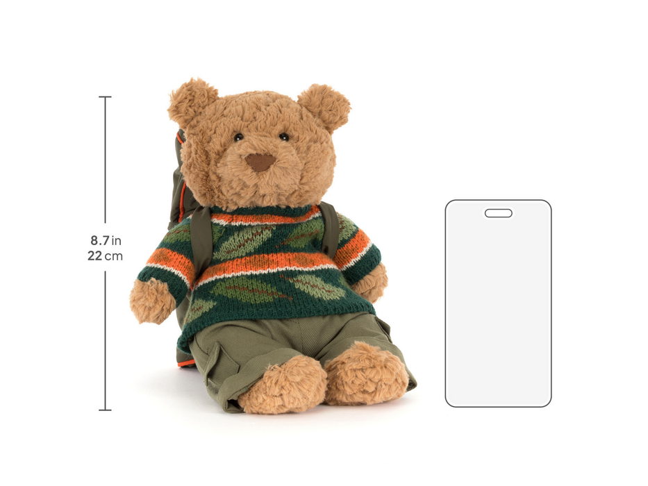 Jellycat Amuseables Bartholomew Bear Hiking Outfit
