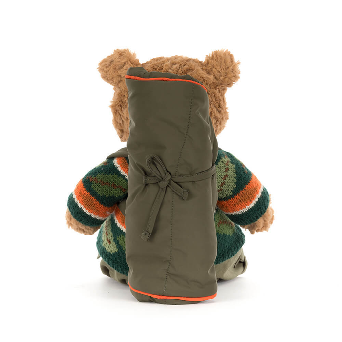 Jellycat Amuseables Bartholomew Bear Hiking Outfit