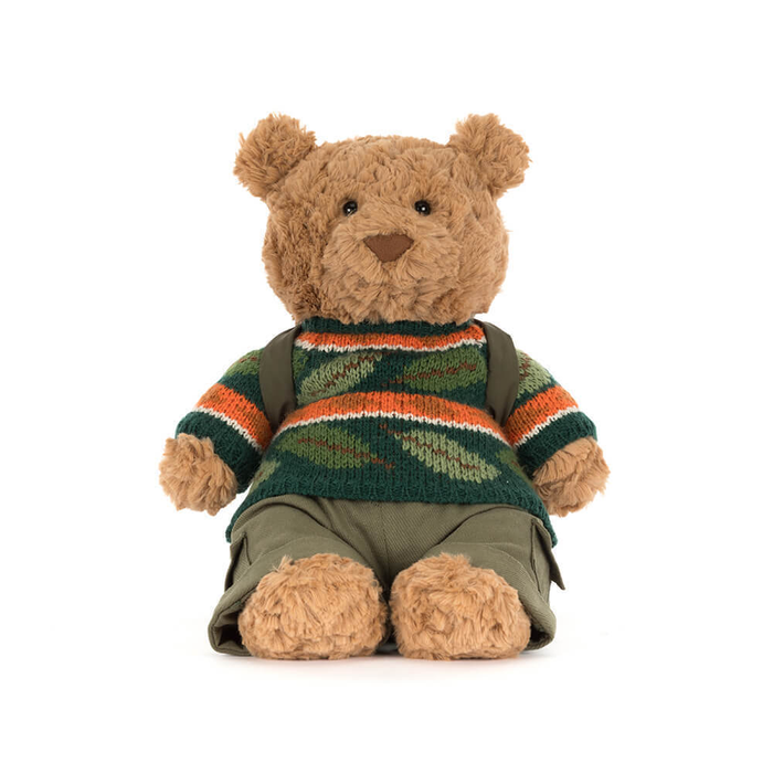 Jellycat Amuseables Bartholomew Bear Hiking Outfit