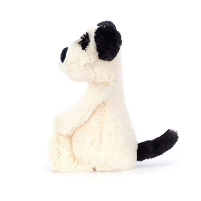 Jellycat Bashful Rufferty Black and Cream Puppy