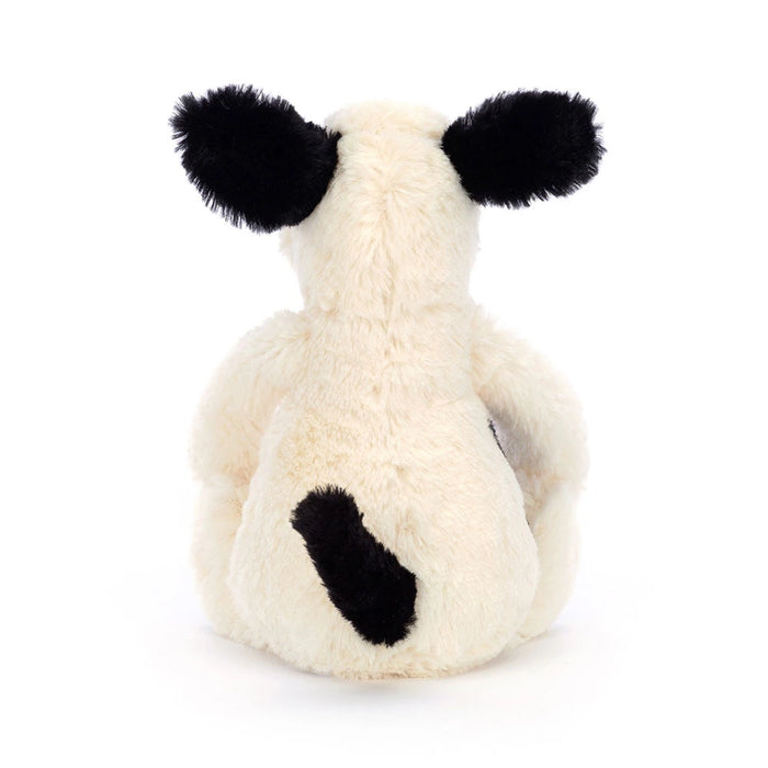 Jellycat Bashful Rufferty Black and Cream Puppy