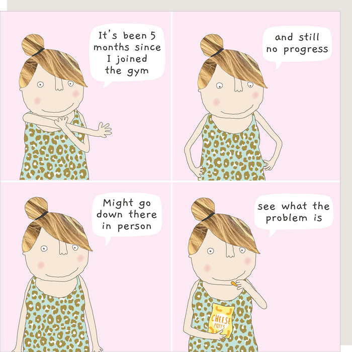 Rosie Made A Thing Card - No Progress