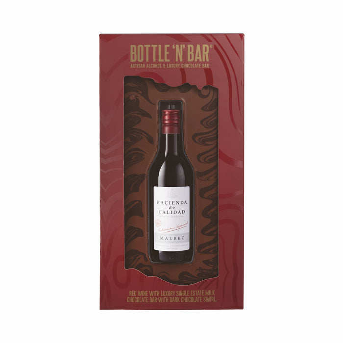 Bottle N Bar Red Wine & Chocolates Gift Set