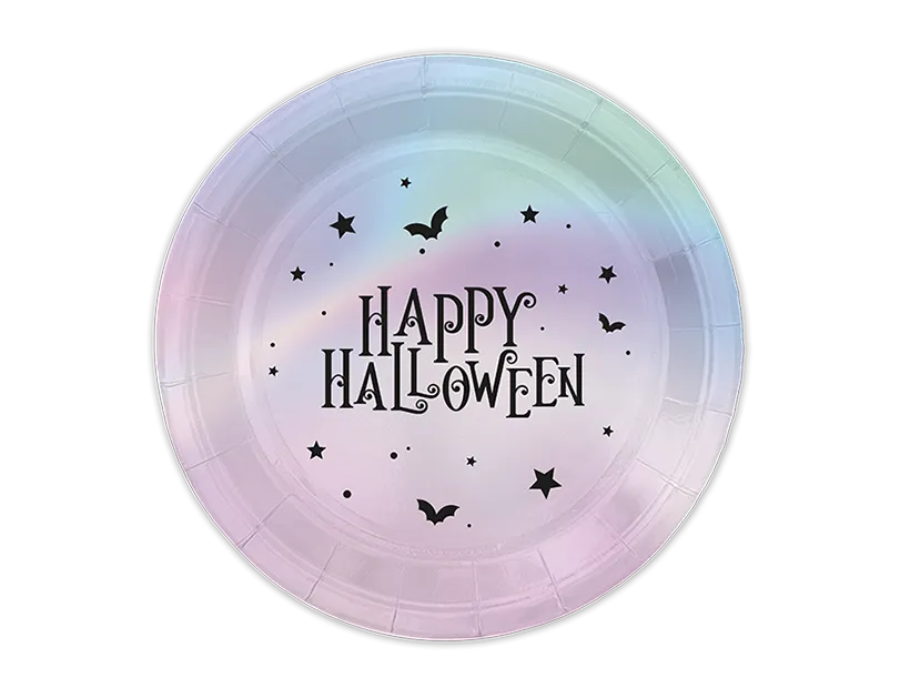 BGC Halloween Holographic Paper Plates 20pk