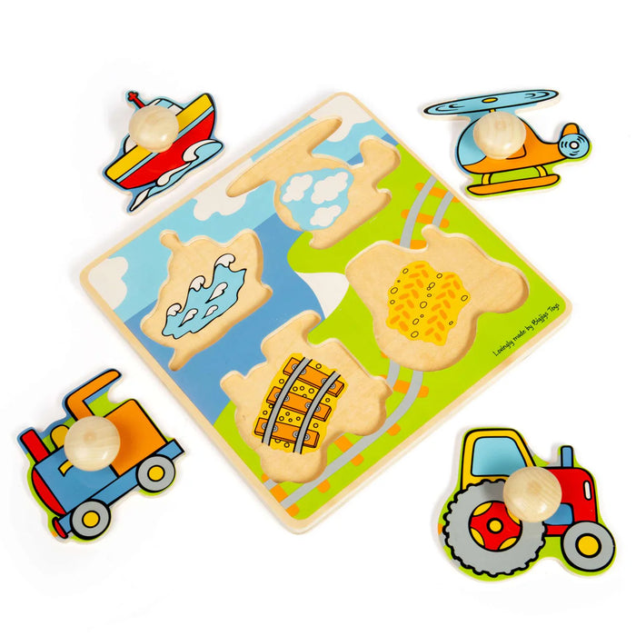 BigJigs My First Peg Puzzle - Transport