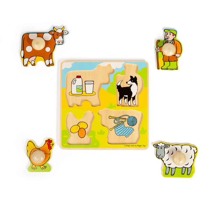 BigJigs My First Peg Puzzle - Farm