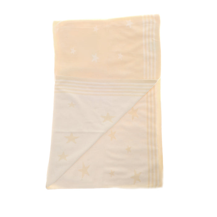 Ziggle Cream and Beige Stars Blanket
