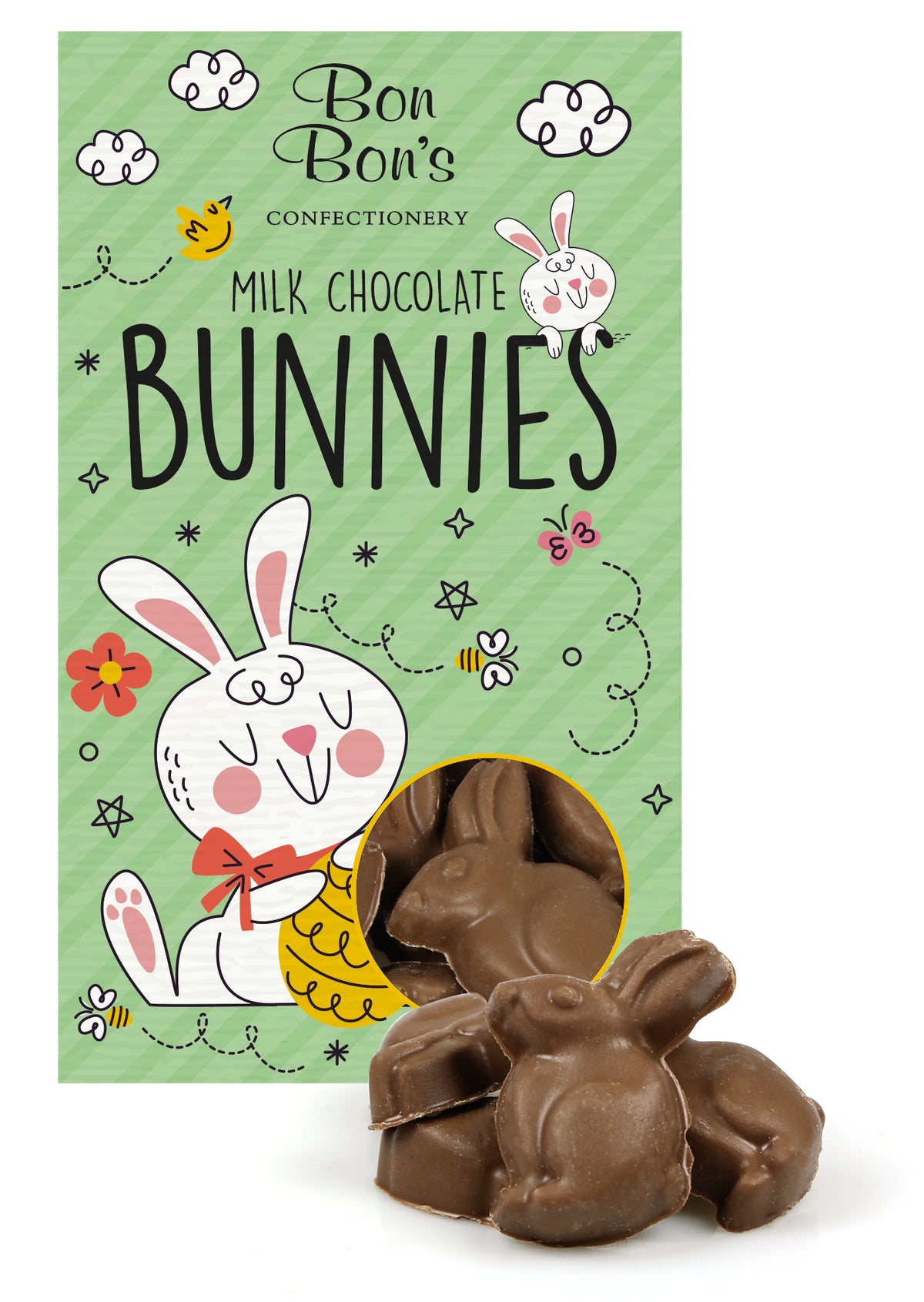 Bon Bon's Solid Milk Chocolate Bunnies — Maple Gifts