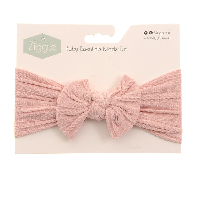 Ziggle Rose Top Bow Turban Headband
