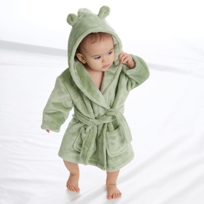 Baby Town Dusky Green Dressing Gown