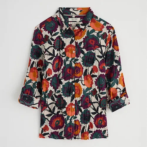 Seasalt Women's Larissa Shirt In Figurative Floral Aran