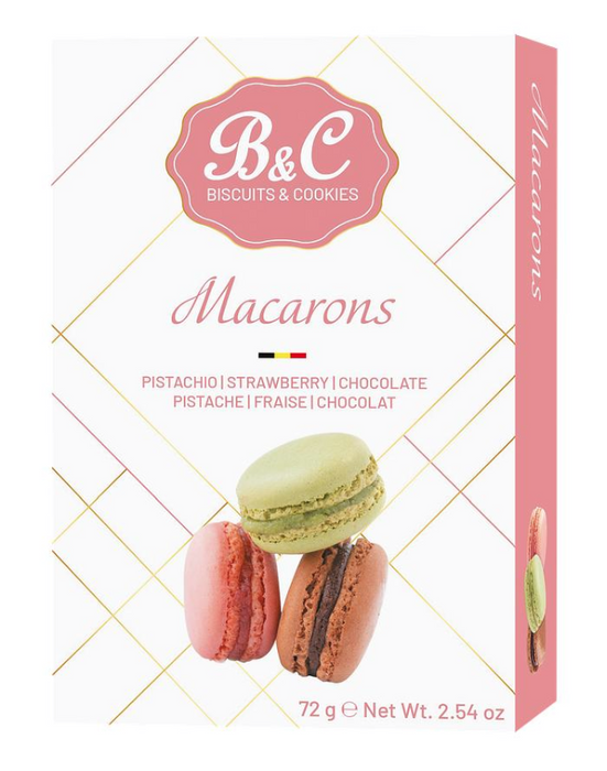 Forum Strawberry, Pistachio, and Chocolate Macarons Selection Box