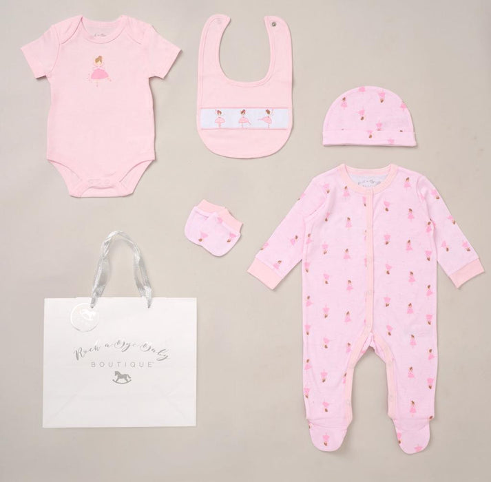 Rock a Bye Boutique Ballerina 5 Piece Layette Set