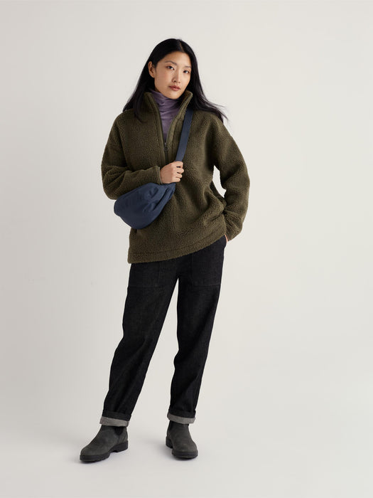 Seasalt Women's Barnaloft Quarter Zip Fleece in Alpine