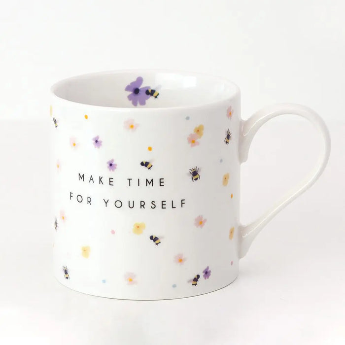 Belly Button Bees & Flowers Mug