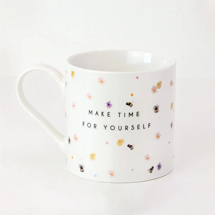 Belly Button Bees & Flowers Mug