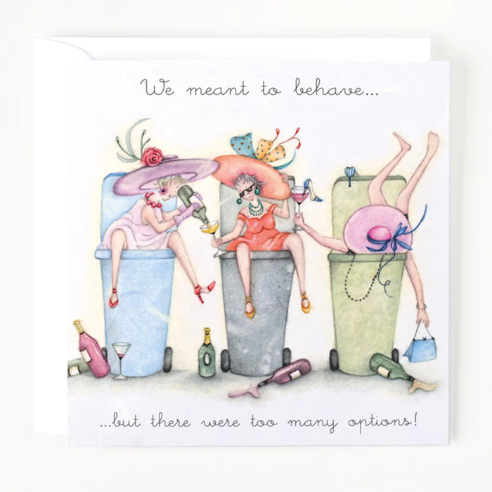 Berni Parker We Meant To Behave Card