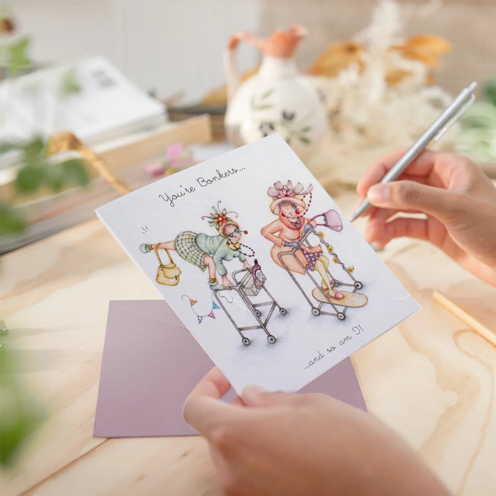 Berni Parker You're Bonkers Card