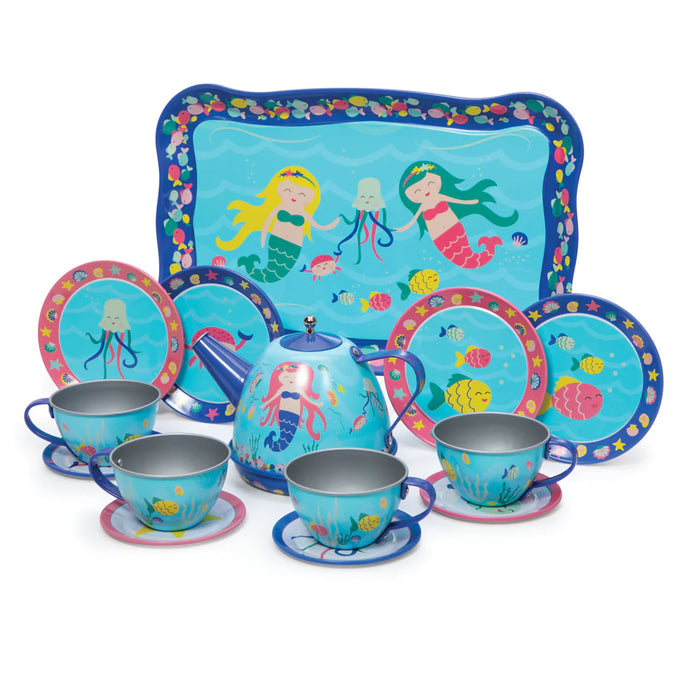 Bigjigs Mermaid Tin Tea Set