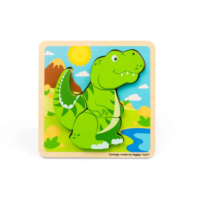 Bigjigs Chunky Lift Out Puzzle T-Rex