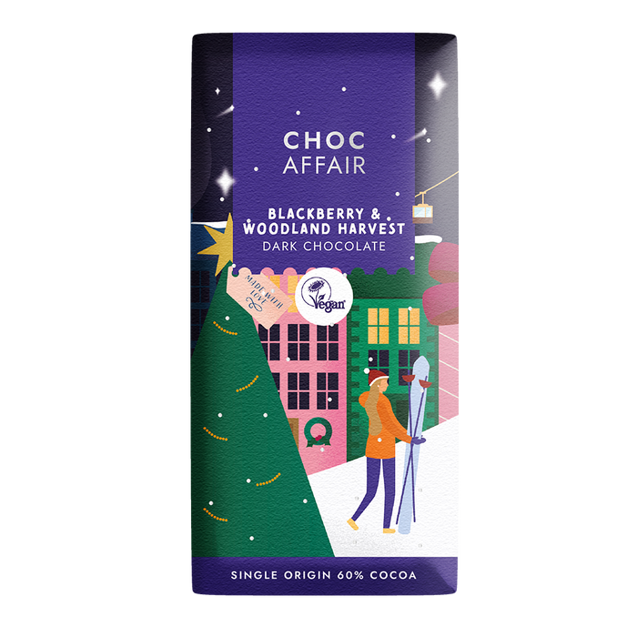 Choc Affair Blackberry & Woodland Harvest Dark Chocolate