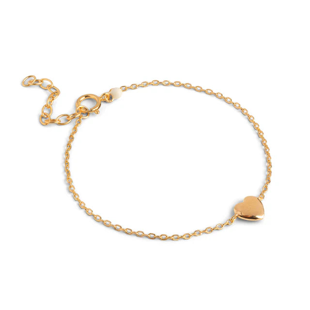 Enamel Copenhagen Amore Heart Bracelet Gold