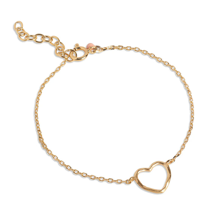 Enamel Copenhagen Organic Heart Bracelet Gold