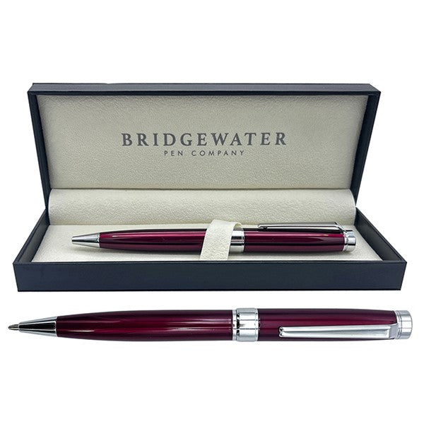 Bridgewater Galway Red & Chrome Trim Ball Pen