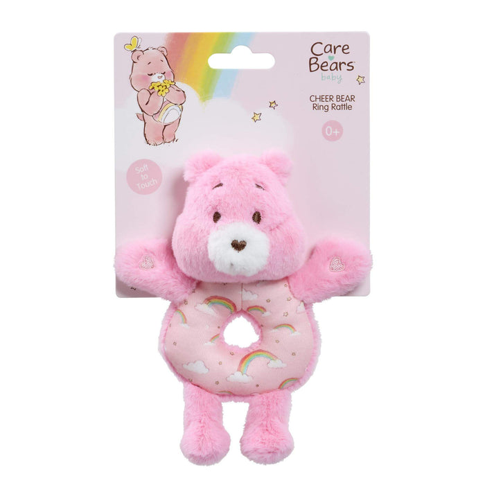 Rainbow Designs Care Bears - Cheer Bear Ring Rattle