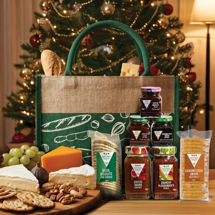 Cottage Delight The Cheese Collection Hessian Bag Gift