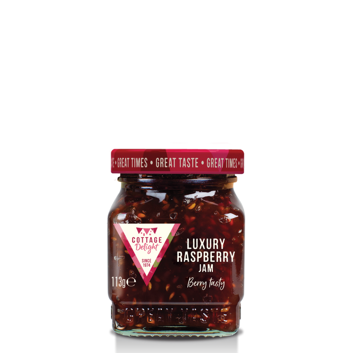 Cottage Delight Luxury Zingy Raspberry Jam Mini Jar 113g