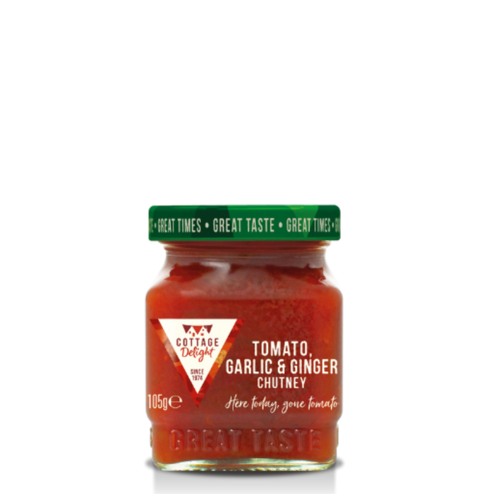 Cottage Delight Tomato, Garlic & Ginger Chutney Mini Jar 105g