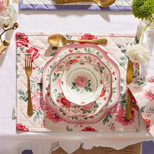 Cath Kidston Archive Rose 12 Piece Dinner Set