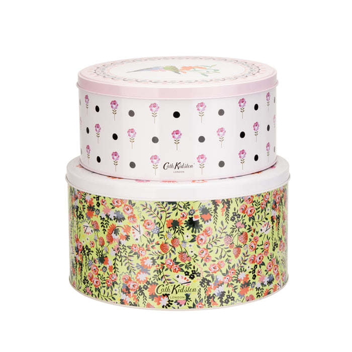 Cath Kidston 2 Piece Cake Tin Set